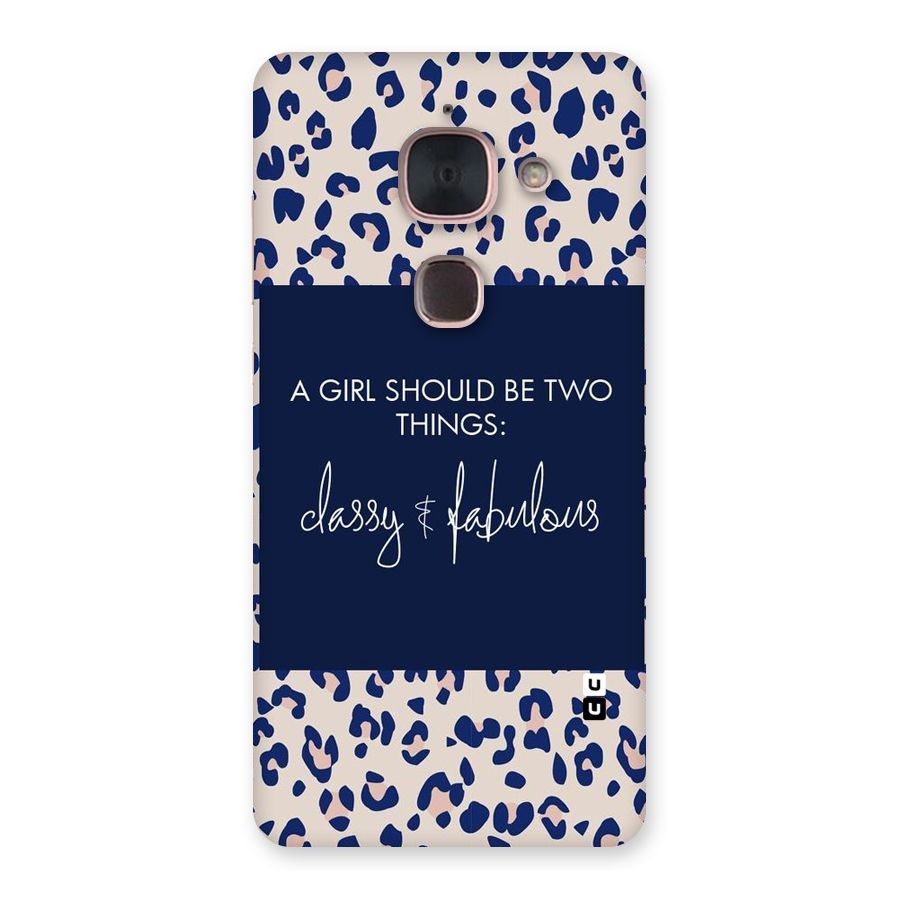 Classy and Fabulous Back Case for Le Max 2