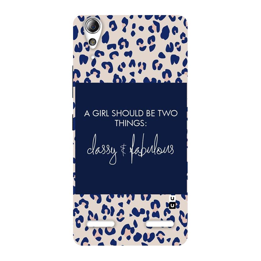 Classy and Fabulous Back Case for Lenovo A6000
