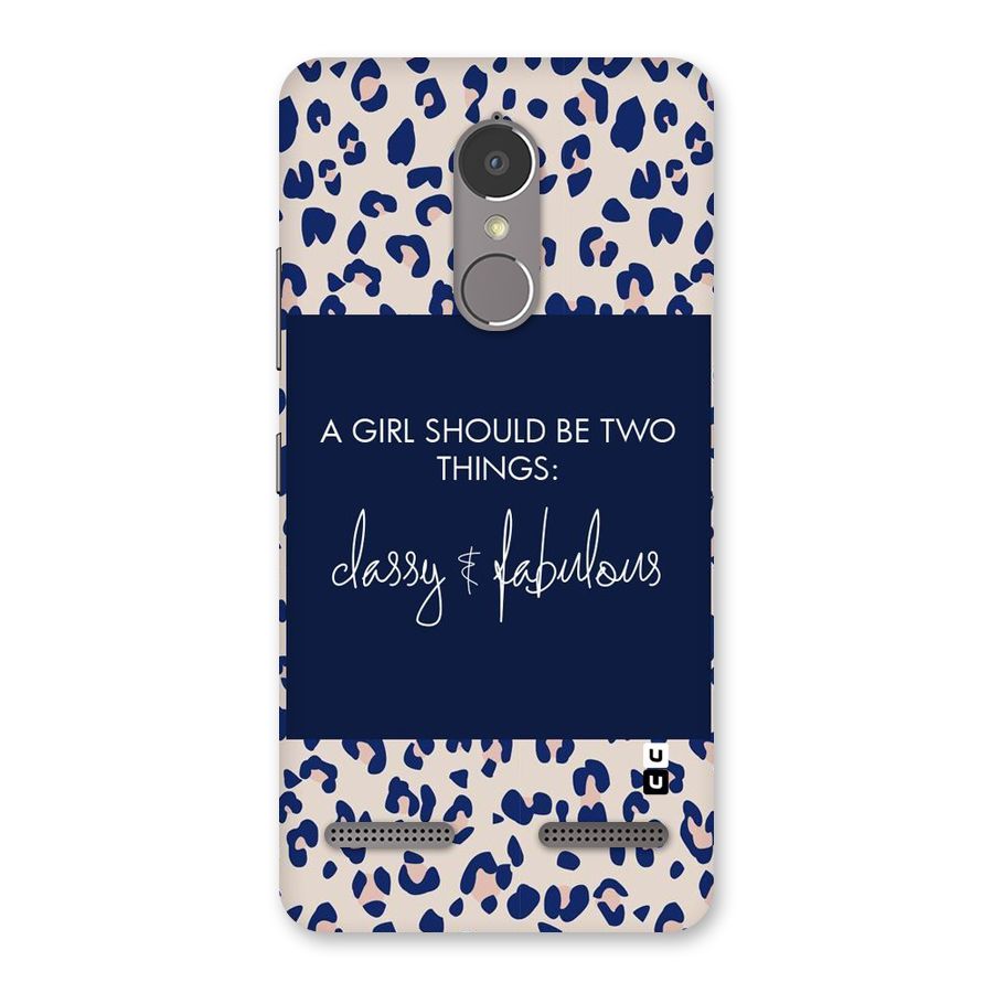 Classy and Fabulous Back Case for Lenovo K6