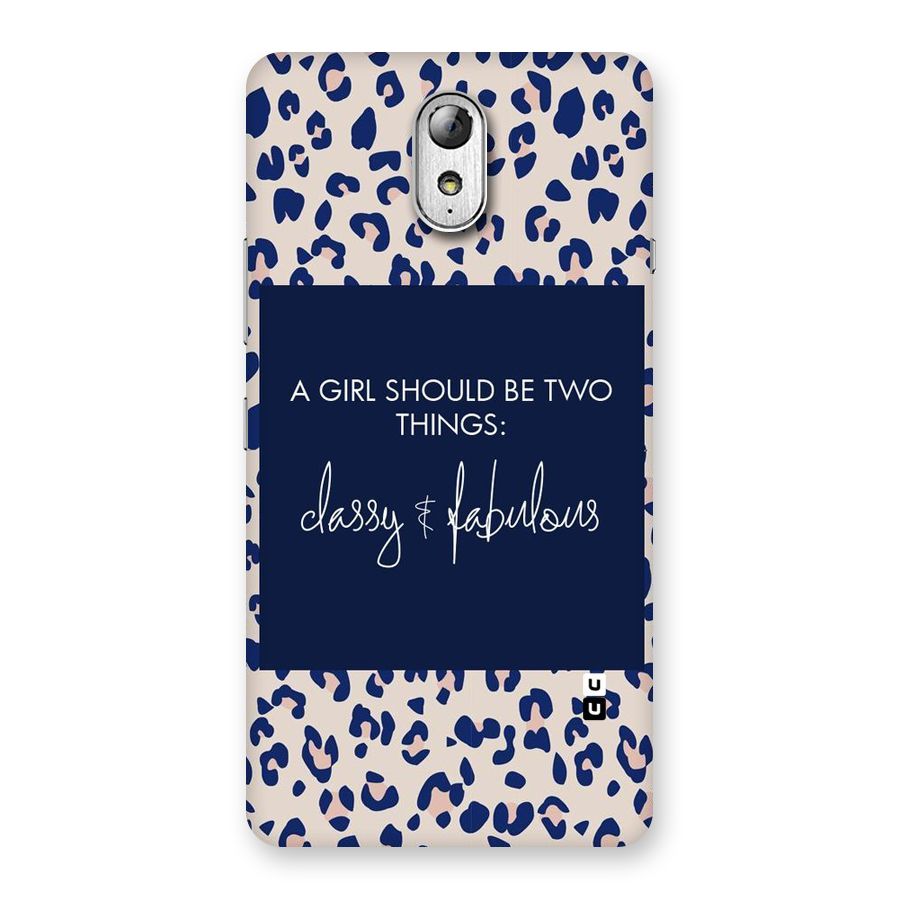 Classy and Fabulous Back Case for Lenovo Vibe P1M
