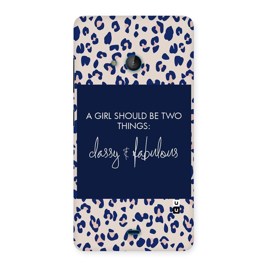 Classy and Fabulous Back Case for Lumia 540