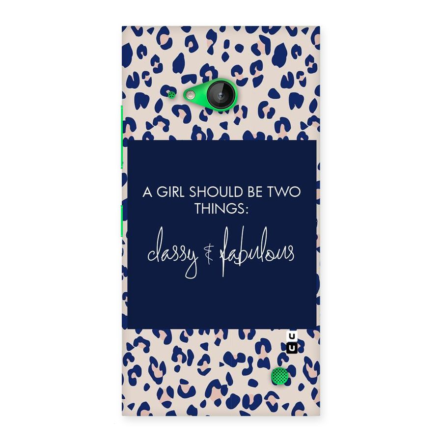 Classy and Fabulous Back Case for Lumia 730