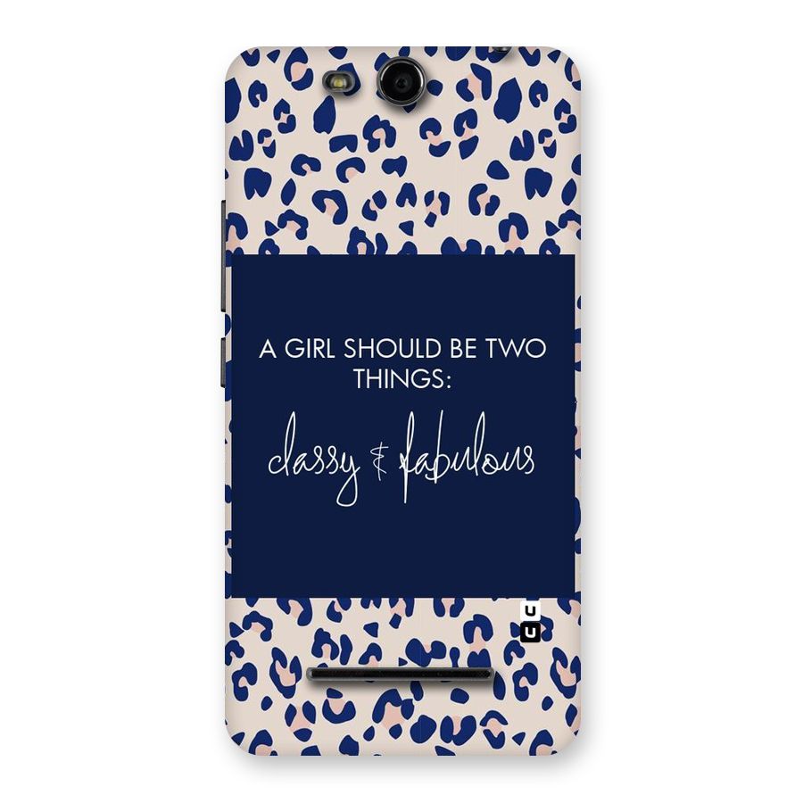 Classy and Fabulous Back Case for Micromax Canvas Juice 3 Q392