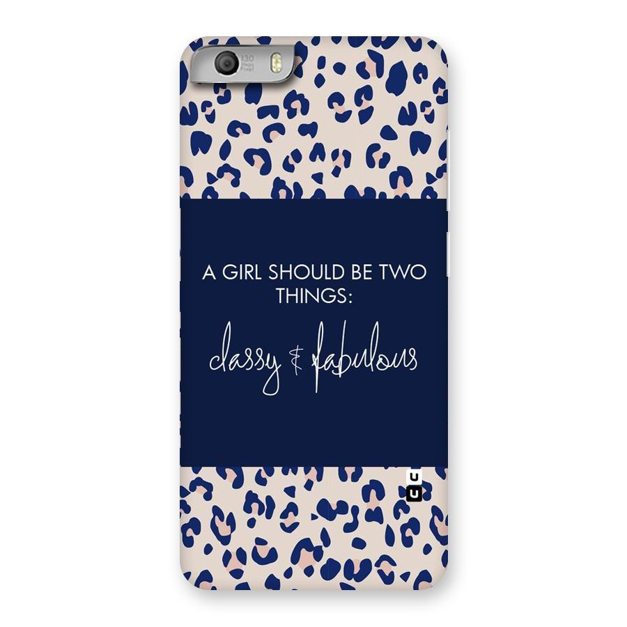 Classy and Fabulous Back Case for Micromax Canvas Knight 2