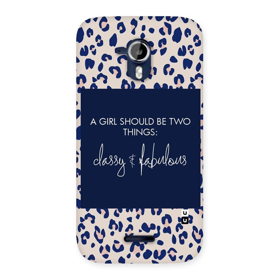 Classy and Fabulous Back Case for Micromax Canvas Magnus A117