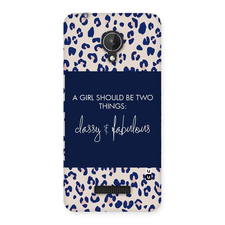 Classy and Fabulous Back Case for Micromax Canvas Spark Q380