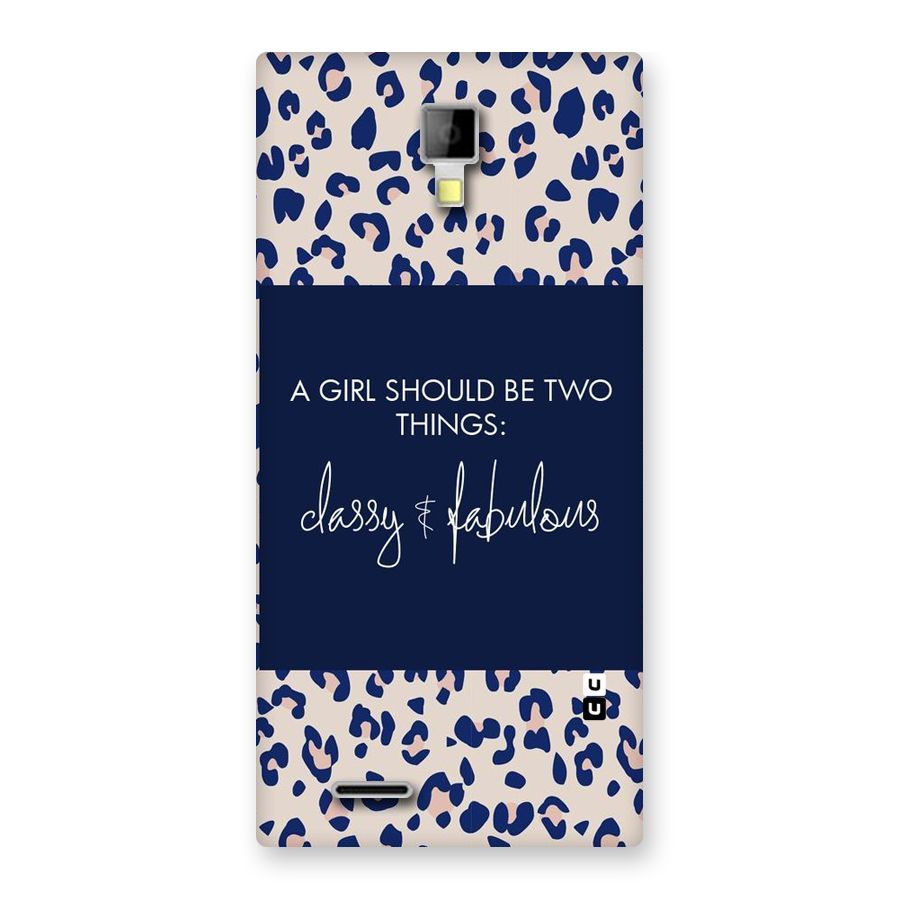 Classy and Fabulous Back Case for Micromax Canvas Xpress A99