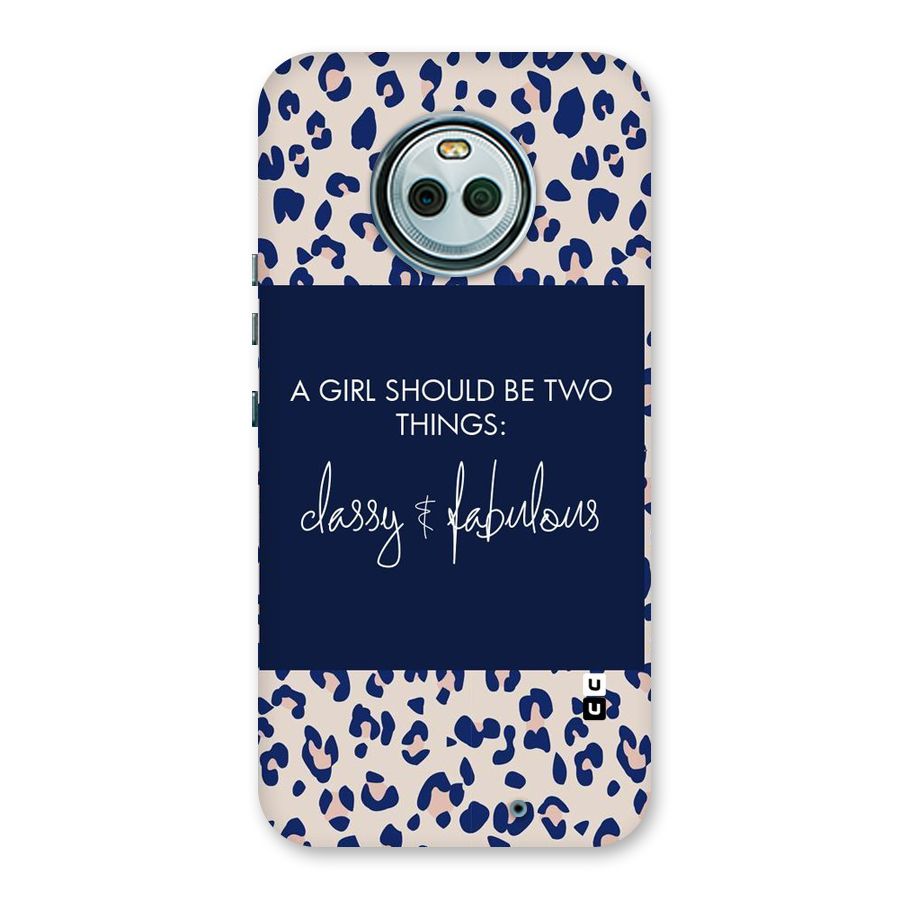 Classy and Fabulous Back Case for Moto X4