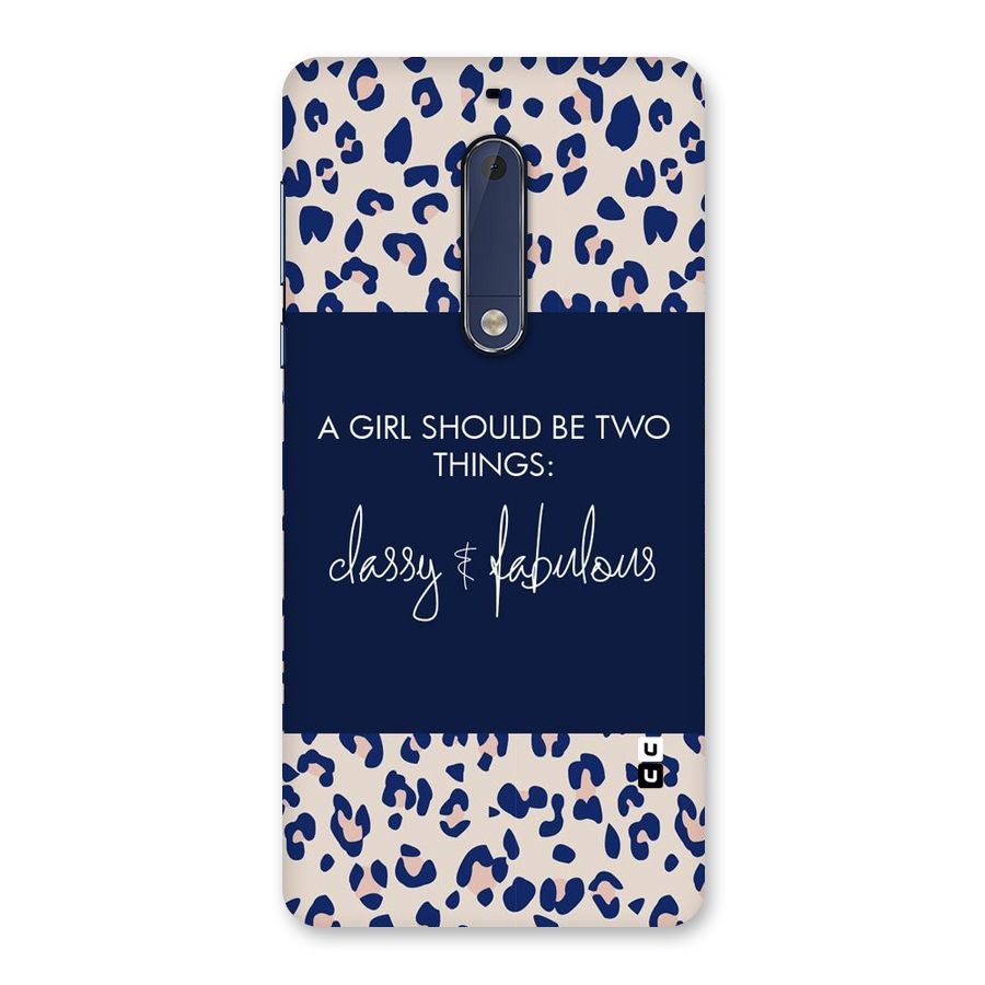 Classy and Fabulous Back Case for Nokia 5