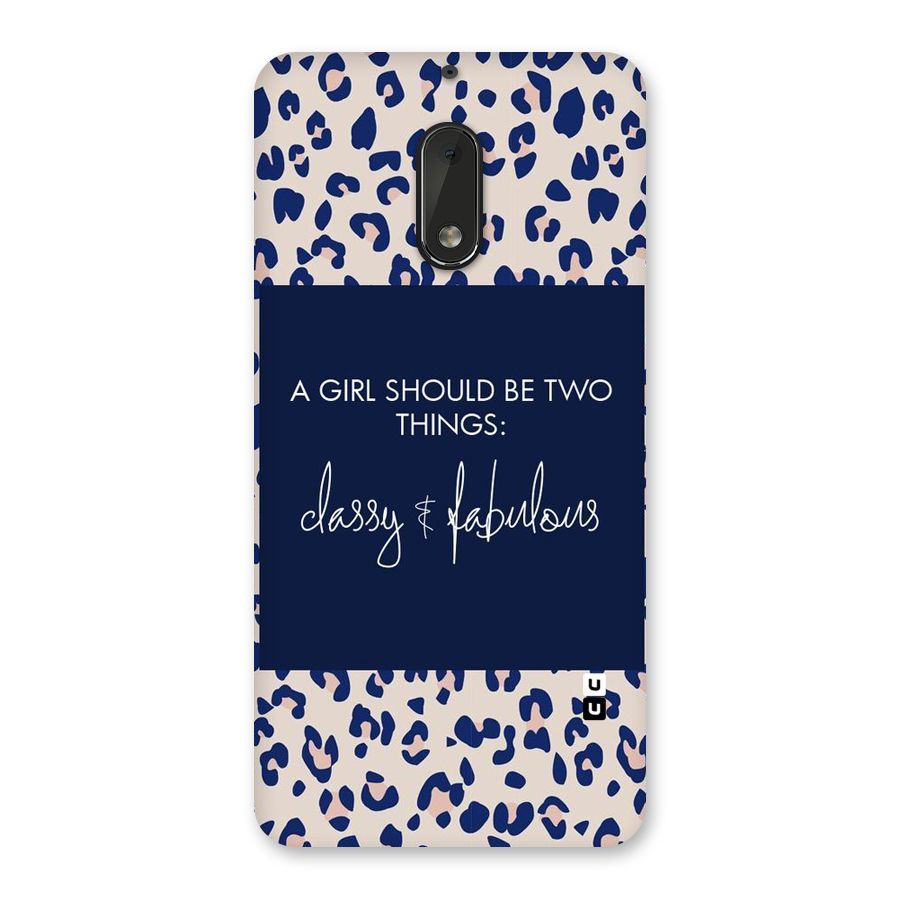 Classy and Fabulous Back Case for Nokia 6