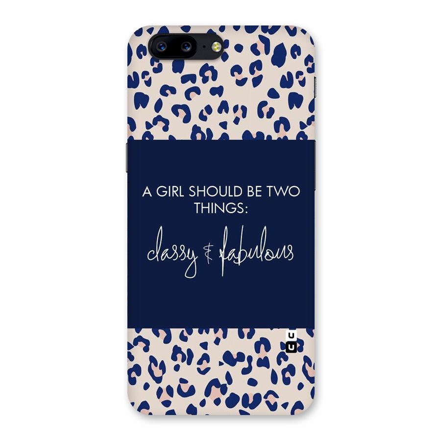 Classy and Fabulous Back Case for OnePlus 5