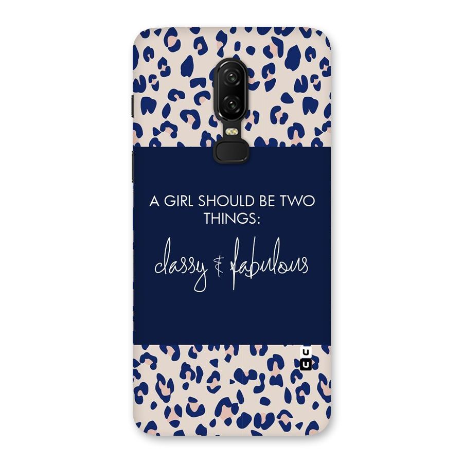 Classy and Fabulous Back Case for OnePlus 6
