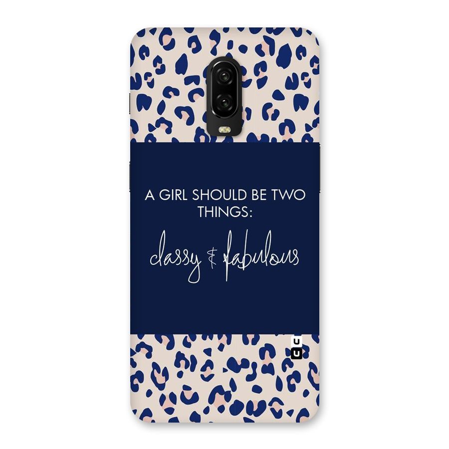 Classy and Fabulous Back Case for OnePlus 6T