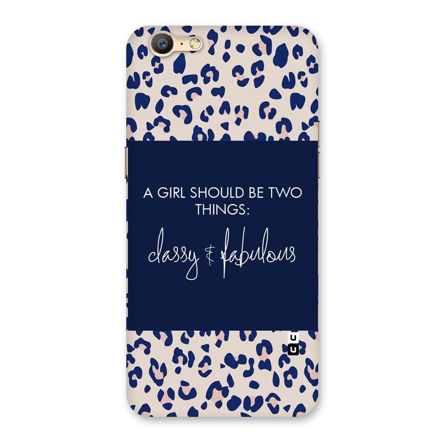 Classy and Fabulous Back Case for Oppo A39