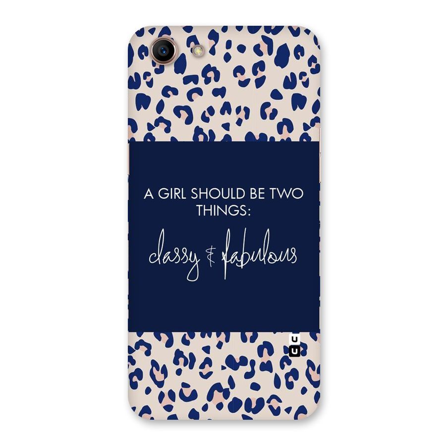 Classy and Fabulous Back Case for Oppo A83 (2018)
