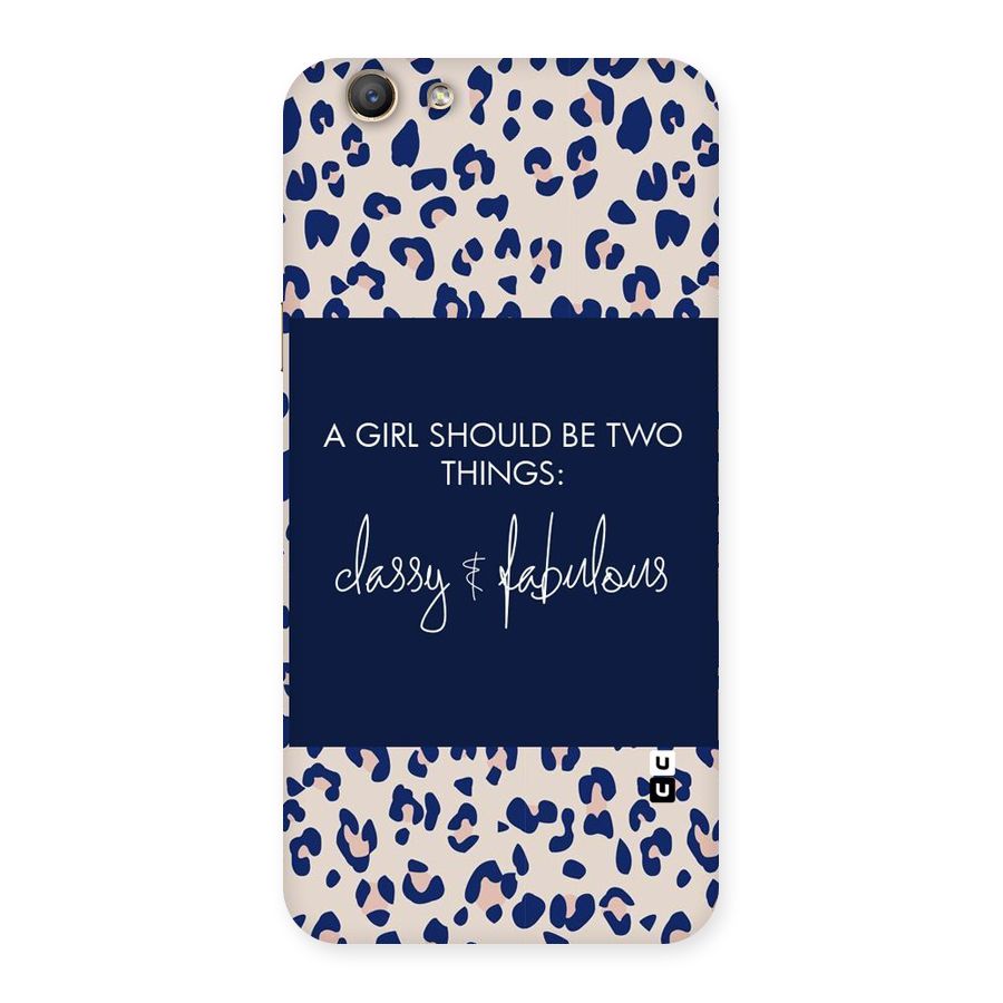 Classy and Fabulous Back Case for Oppo F1s