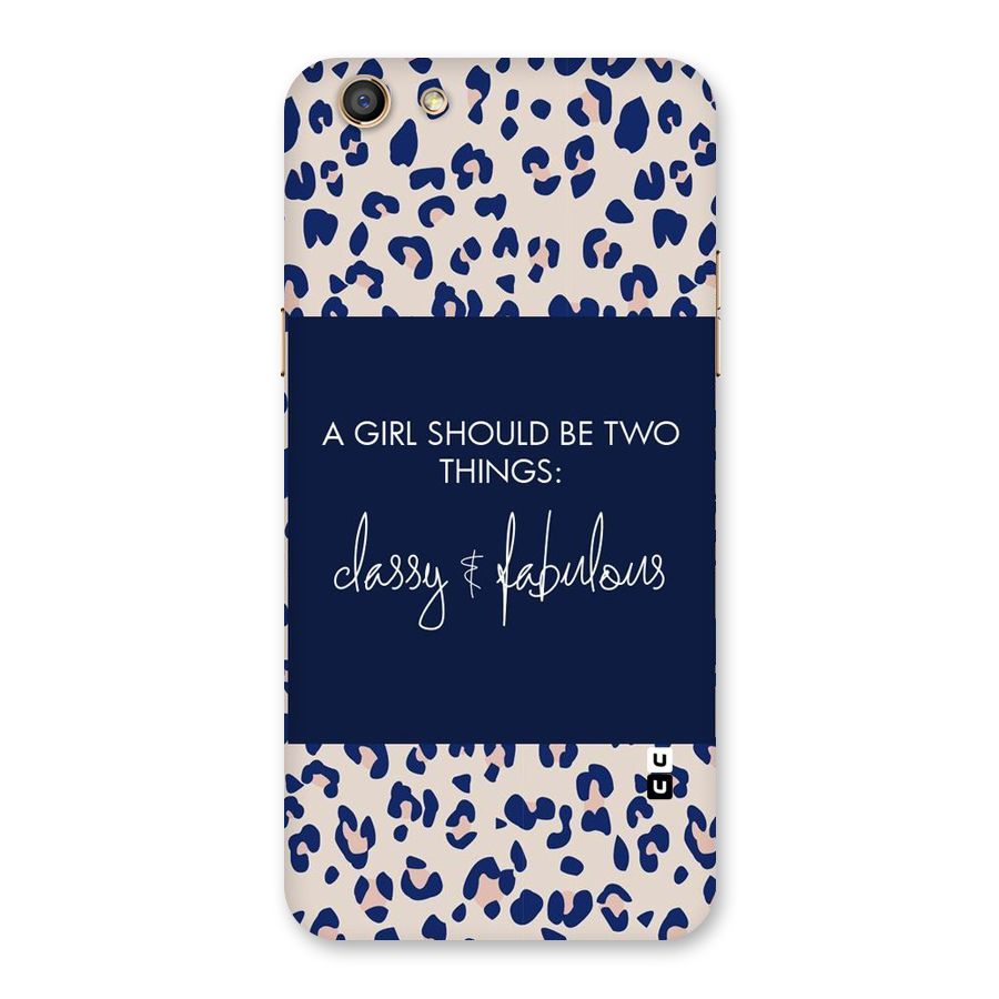 Classy and Fabulous Back Case for Oppo F3