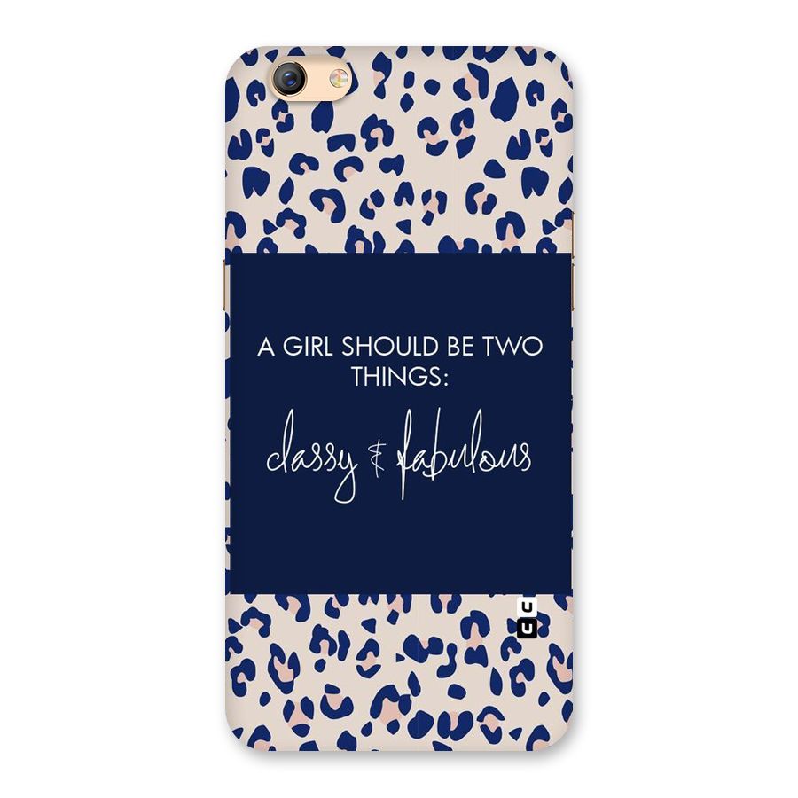 Classy and Fabulous Back Case for Oppo F3 Plus