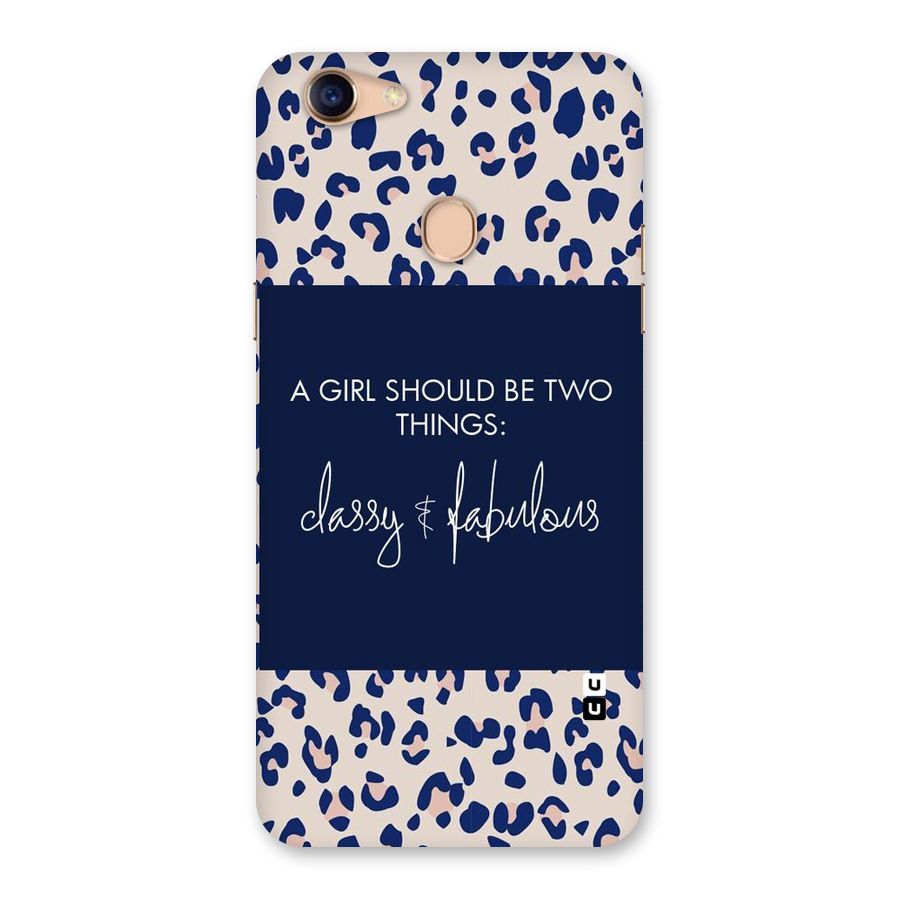 Classy and Fabulous Back Case for Oppo F5