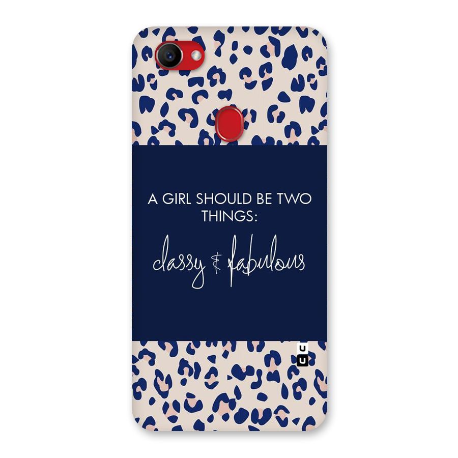 Classy and Fabulous Back Case for Oppo F7