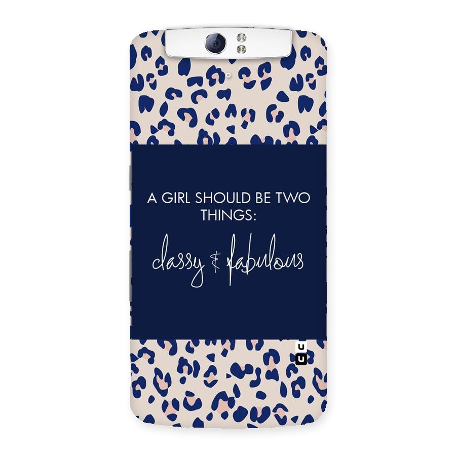 Classy and Fabulous Back Case for Oppo N1