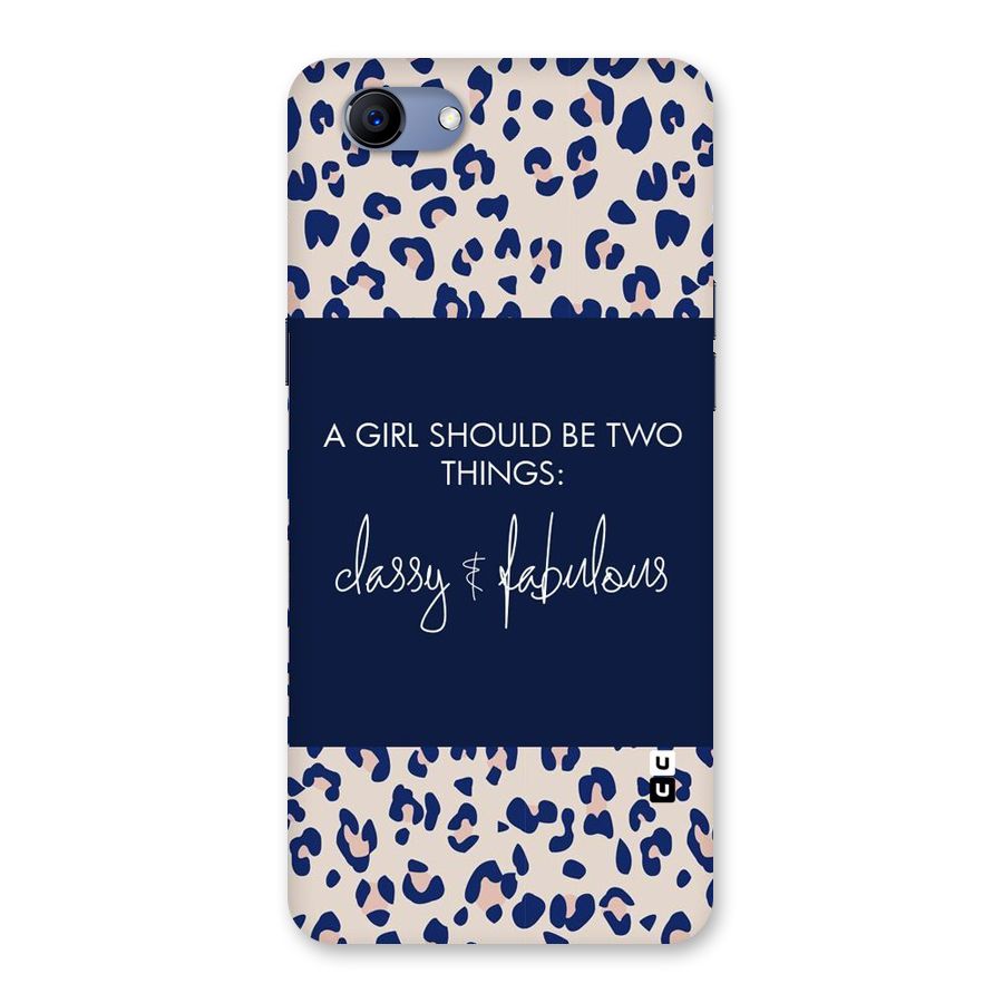 Classy and Fabulous Back Case for Oppo Realme 1