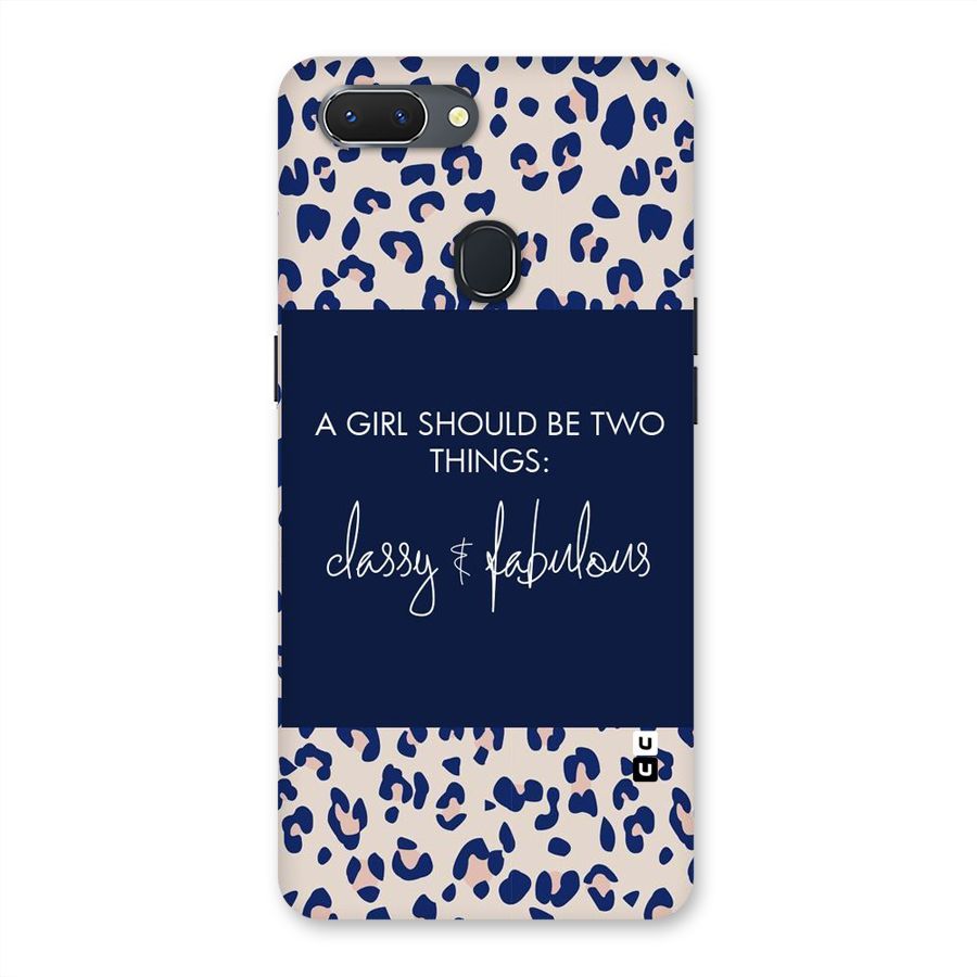 Classy and Fabulous Back Case for Oppo Realme 2