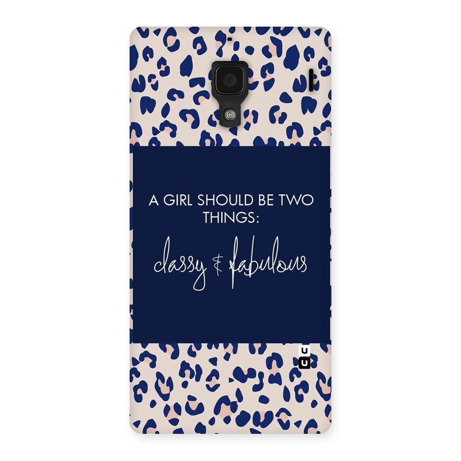 Classy and Fabulous Back Case for Redmi 1S