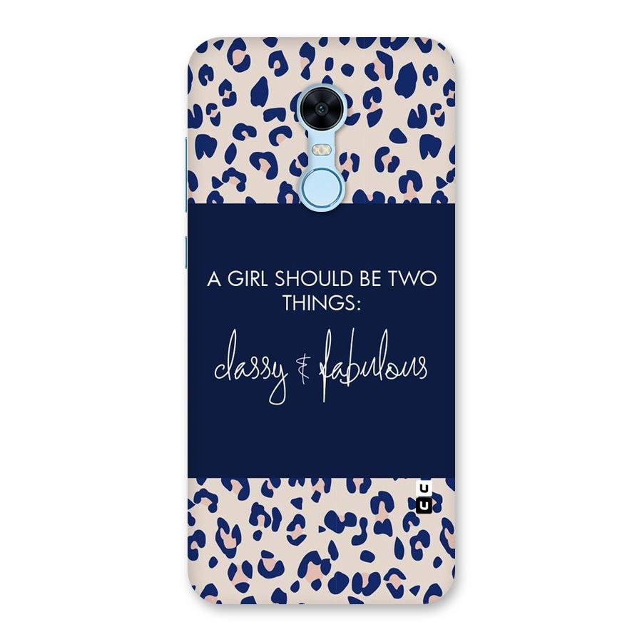 Classy and Fabulous Back Case for Redmi Note 5