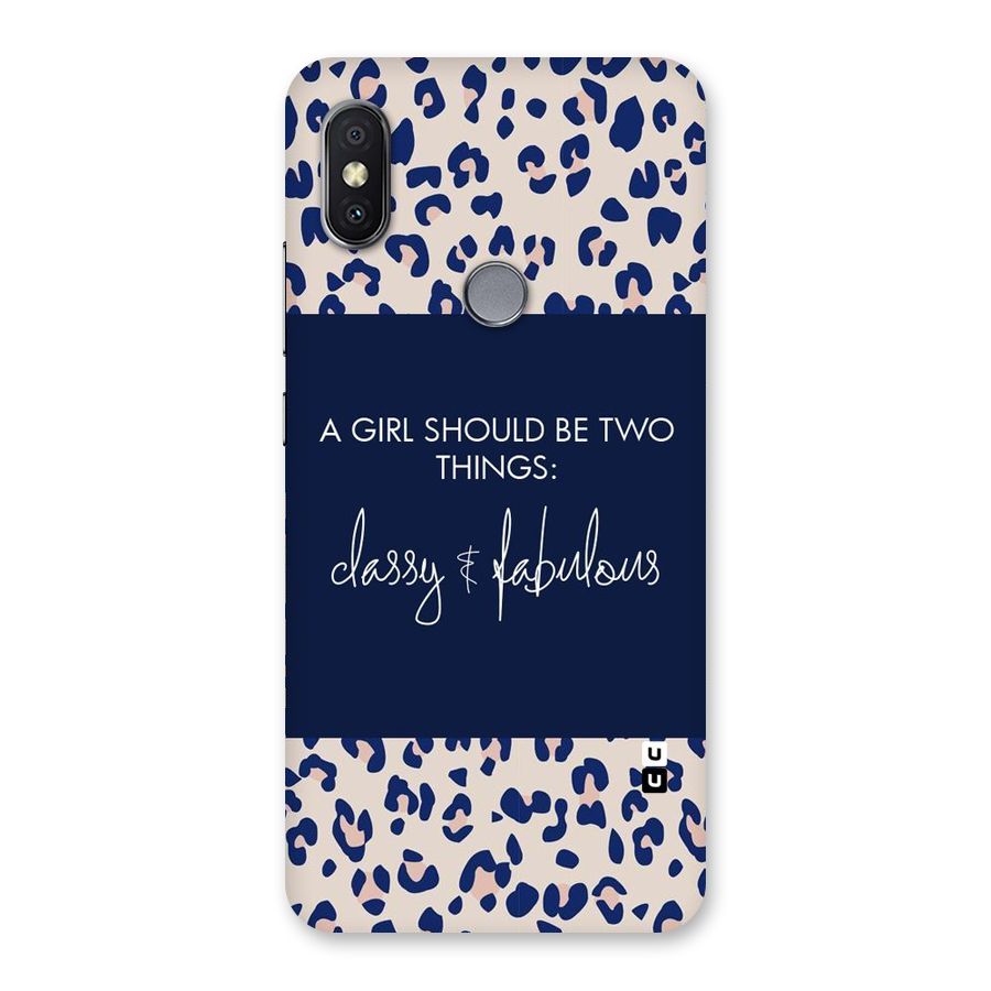 Classy and Fabulous Back Case for Redmi Y2