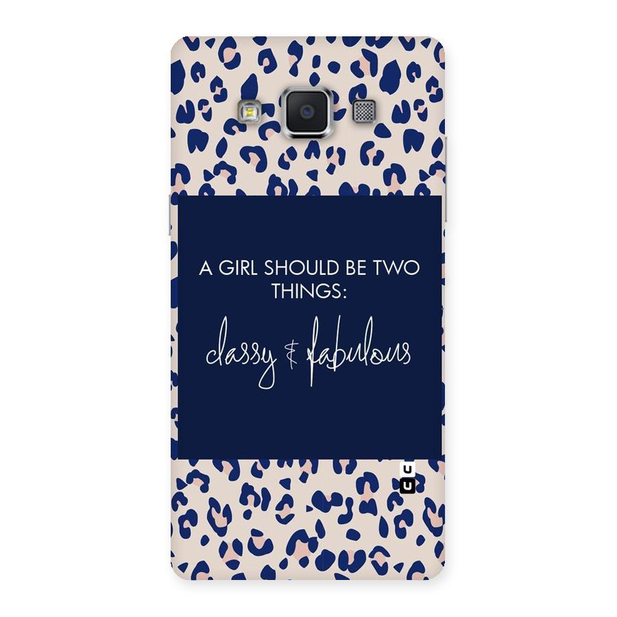 Classy and Fabulous Back Case for Samsung Galaxy A5