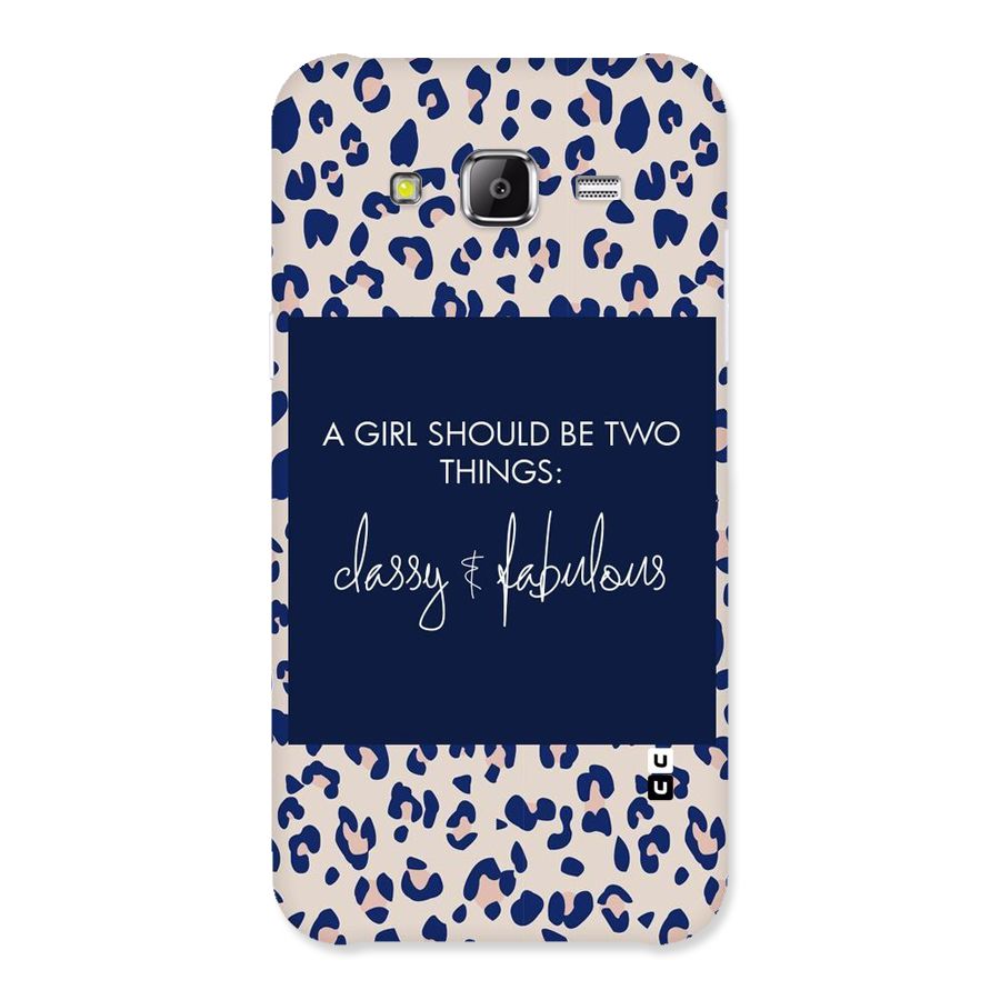 Classy and Fabulous Back Case for Samsung Galaxy J2 Prime