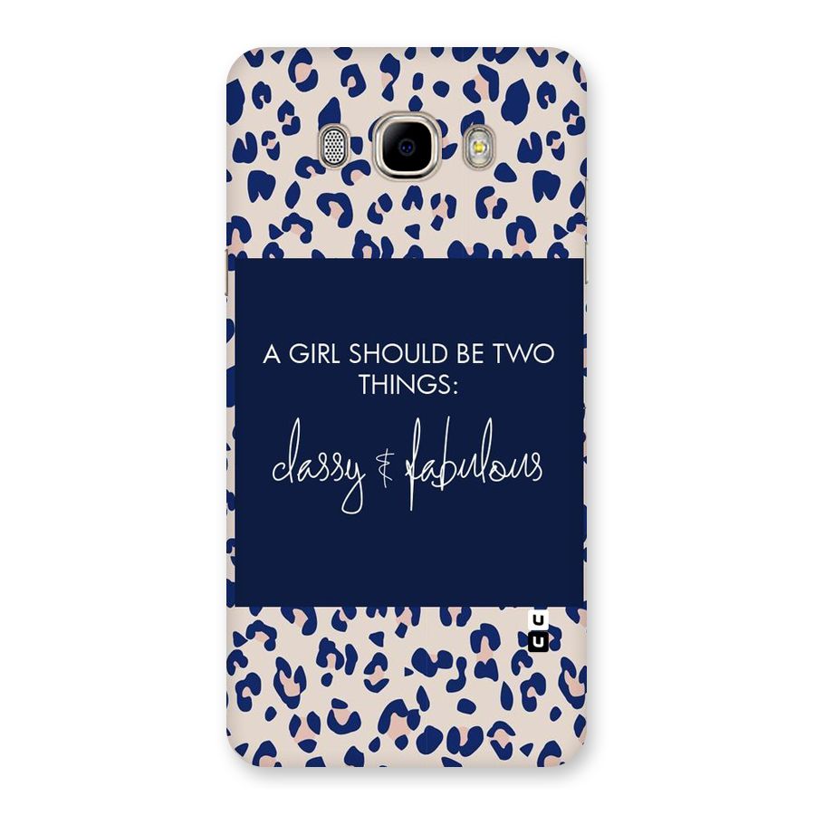 Classy and Fabulous Back Case for Samsung Galaxy J7 2016