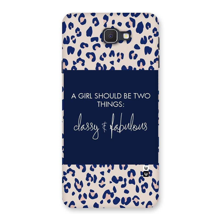 Classy and Fabulous Back Case for Samsung Galaxy J7 Prime
