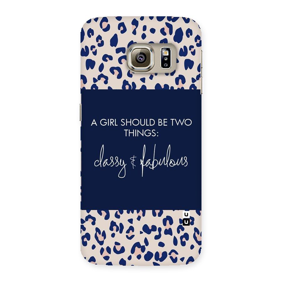 Classy and Fabulous Back Case for Samsung Galaxy S6 Edge