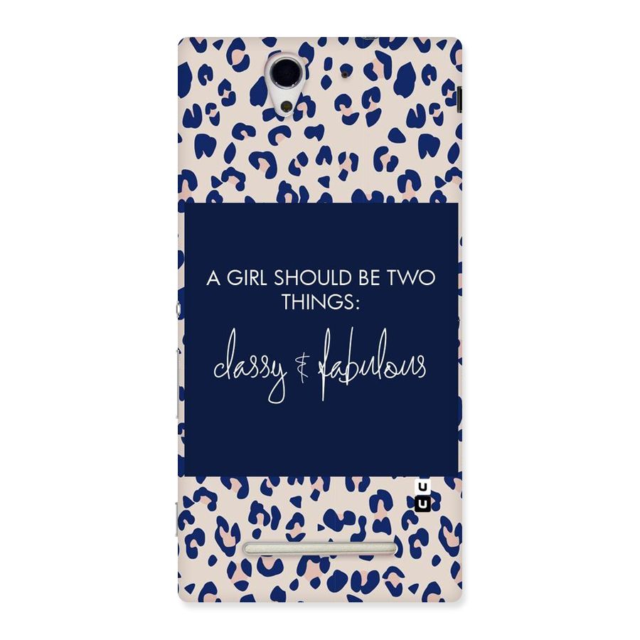Classy and Fabulous Back Case for Sony Xperia C3
