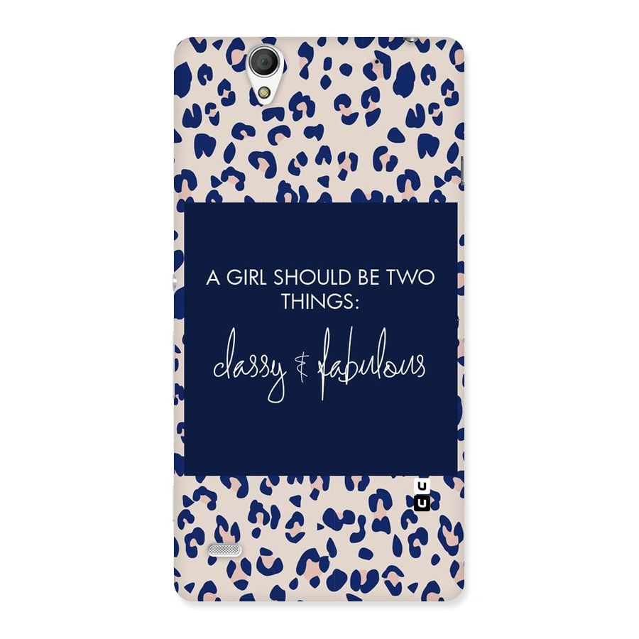 Classy and Fabulous Back Case for Sony Xperia C4