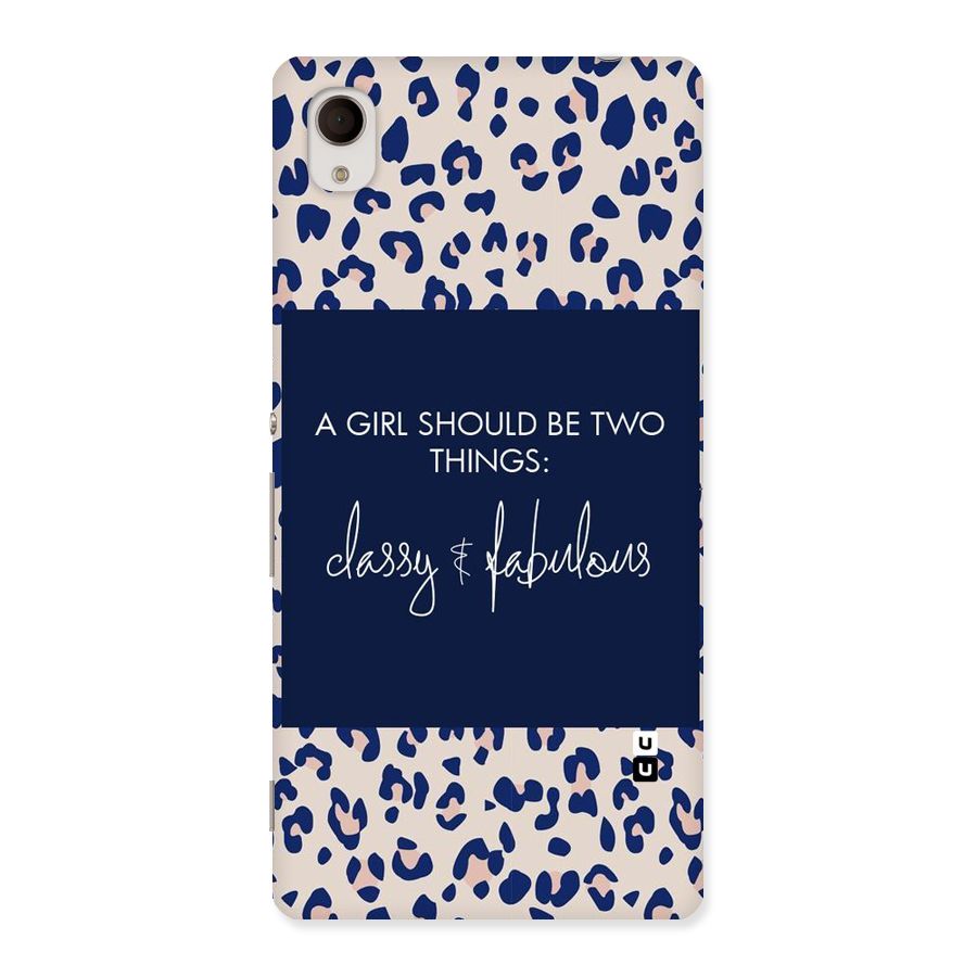 Classy and Fabulous Back Case for Sony Xperia M4