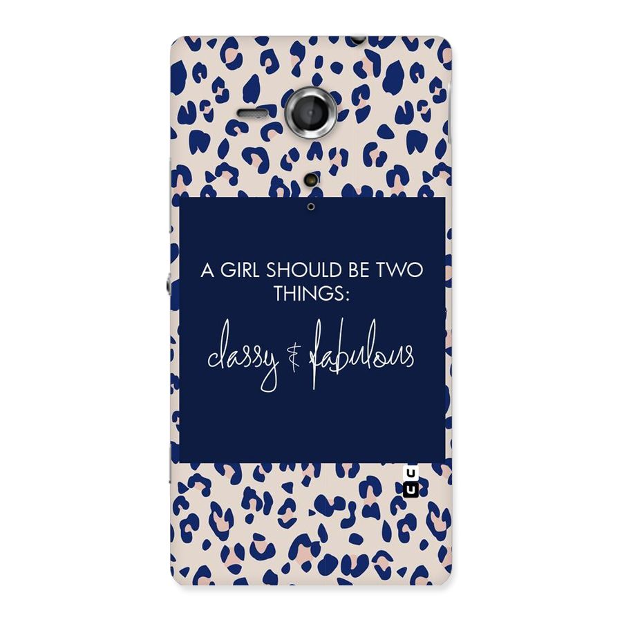 Classy and Fabulous Back Case for Sony Xperia SP