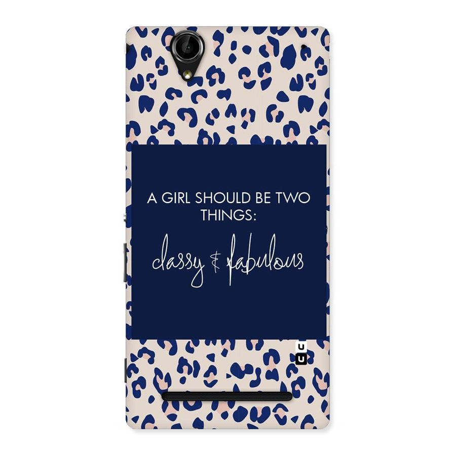Classy and Fabulous Back Case for Sony Xperia T2