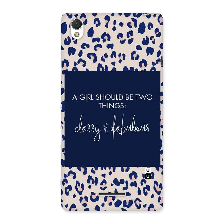 Classy and Fabulous Back Case for Sony Xperia T3