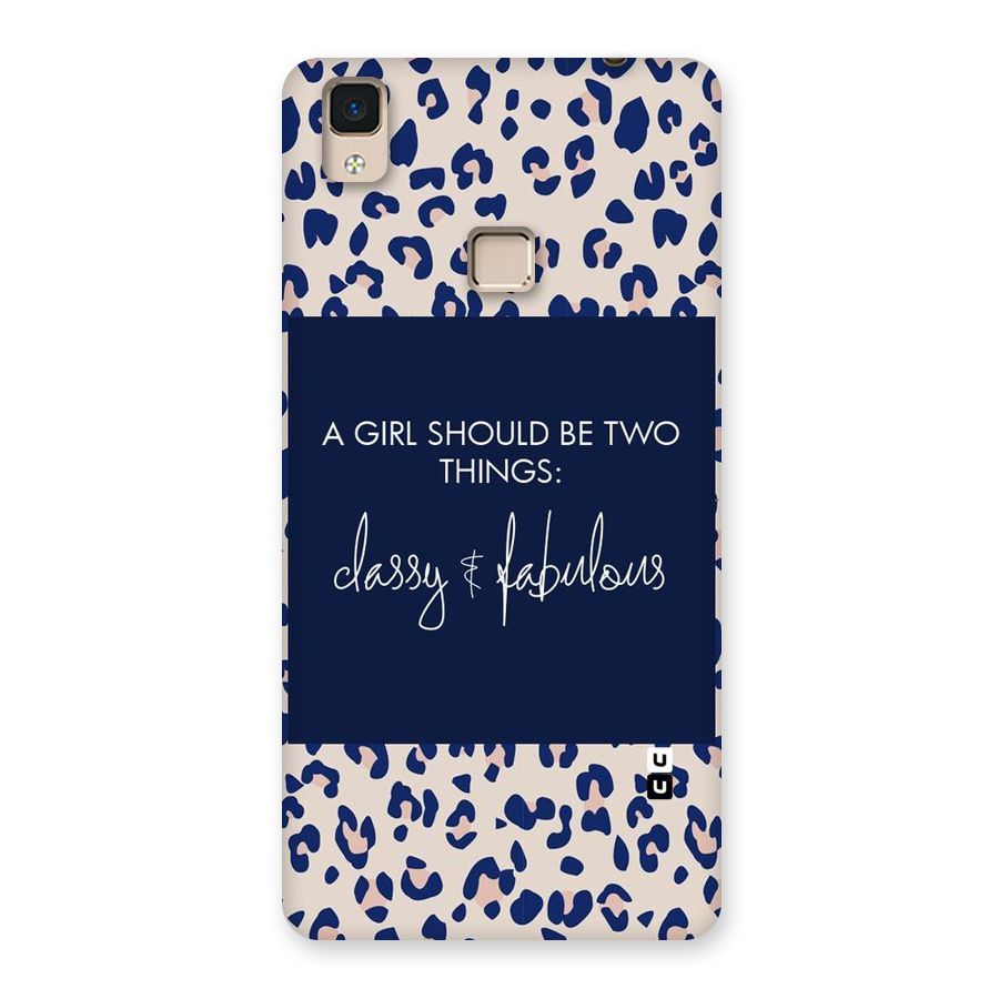 Classy and Fabulous Back Case for V3 Max