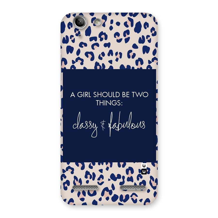 Classy and Fabulous Back Case for Vibe K5
