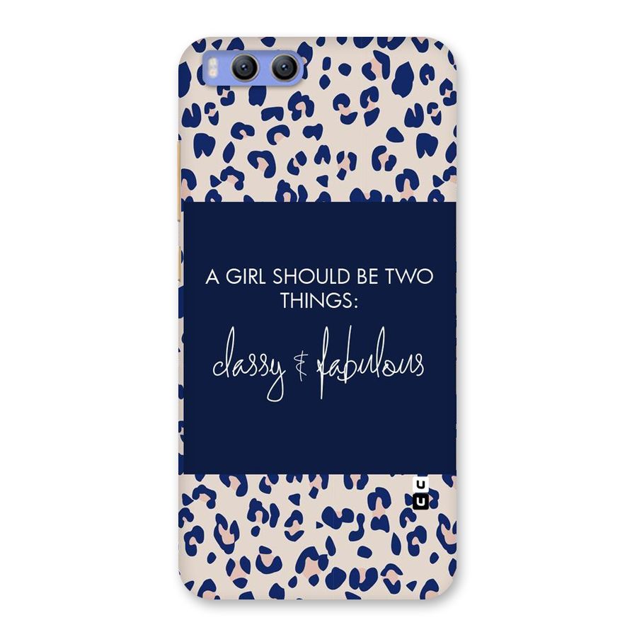 Classy and Fabulous Back Case for Xiaomi Mi 6