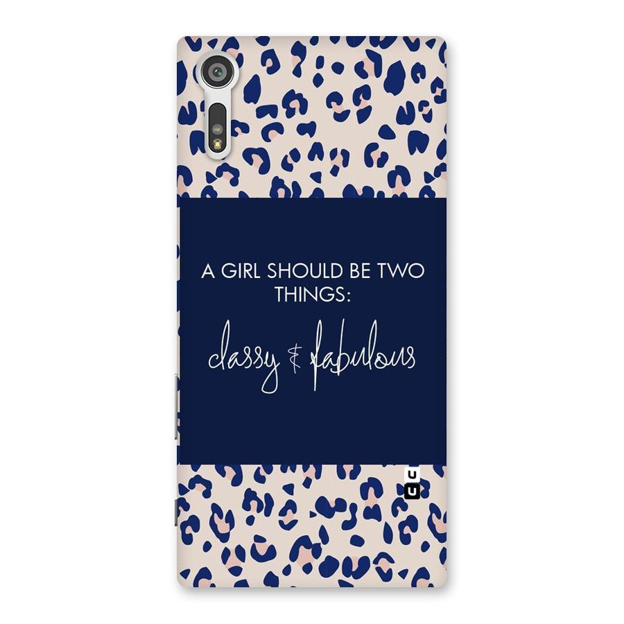 Classy and Fabulous Back Case for Xperia XZ