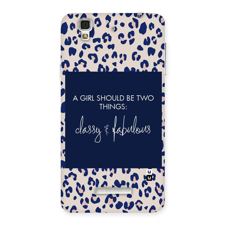 Classy and Fabulous Back Case for YU Yureka Plus