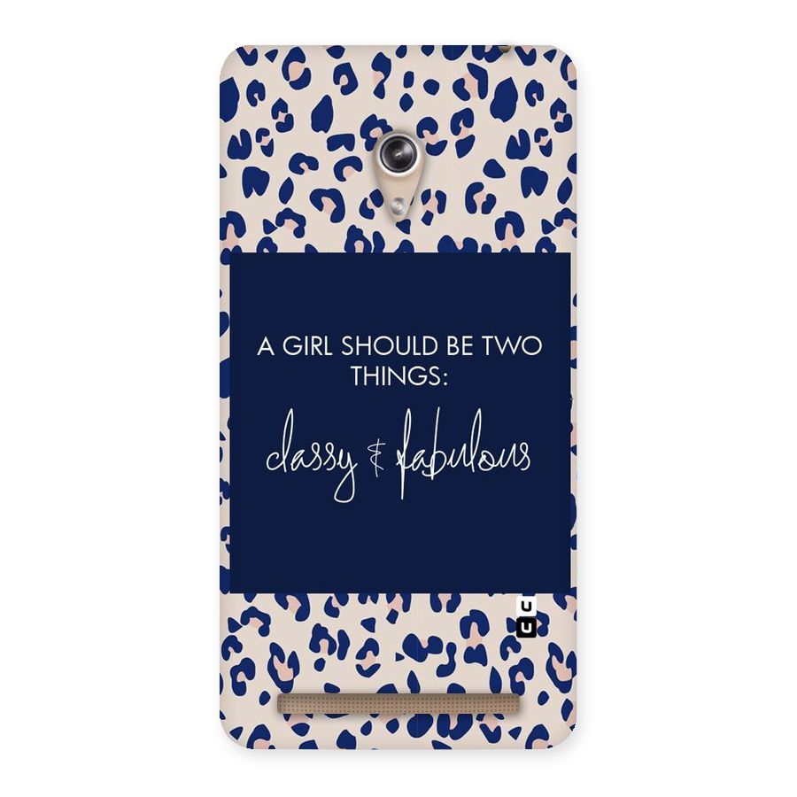 Classy and Fabulous Back Case for Zenfone 6