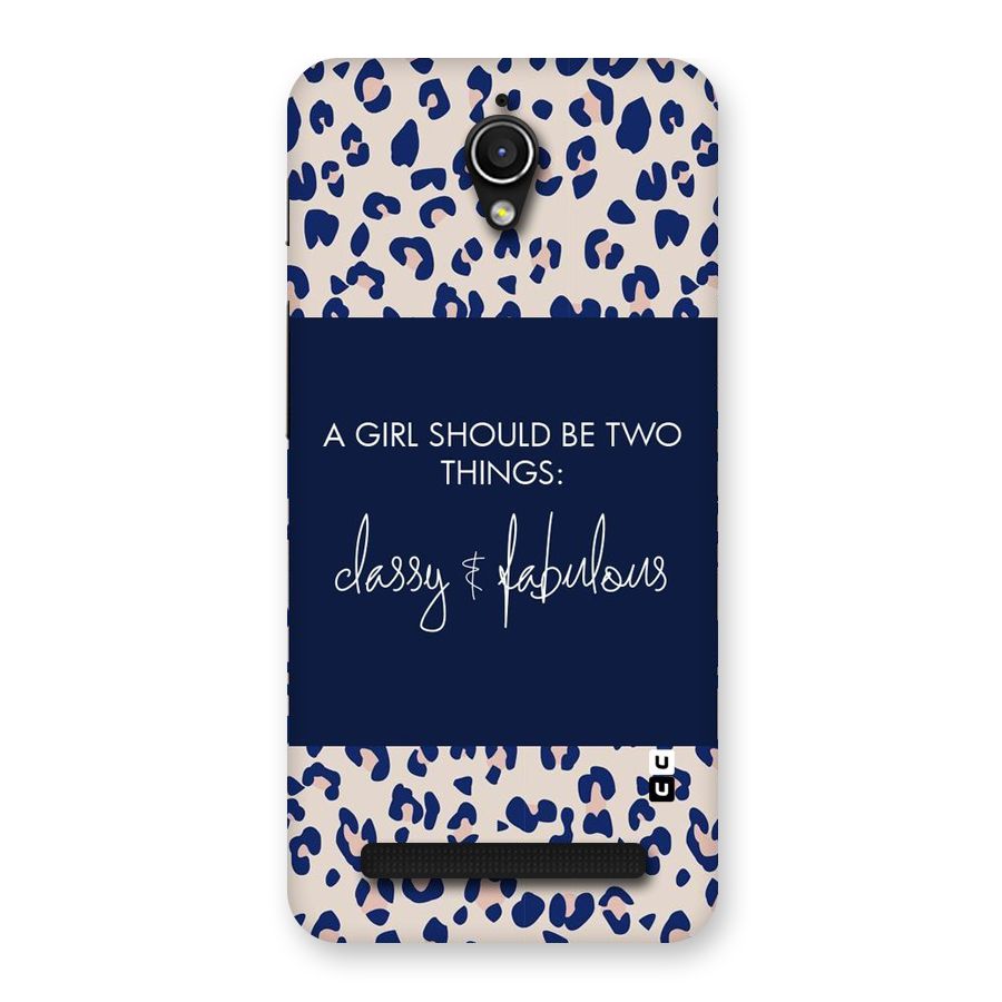 Classy and Fabulous Back Case for Zenfone Go