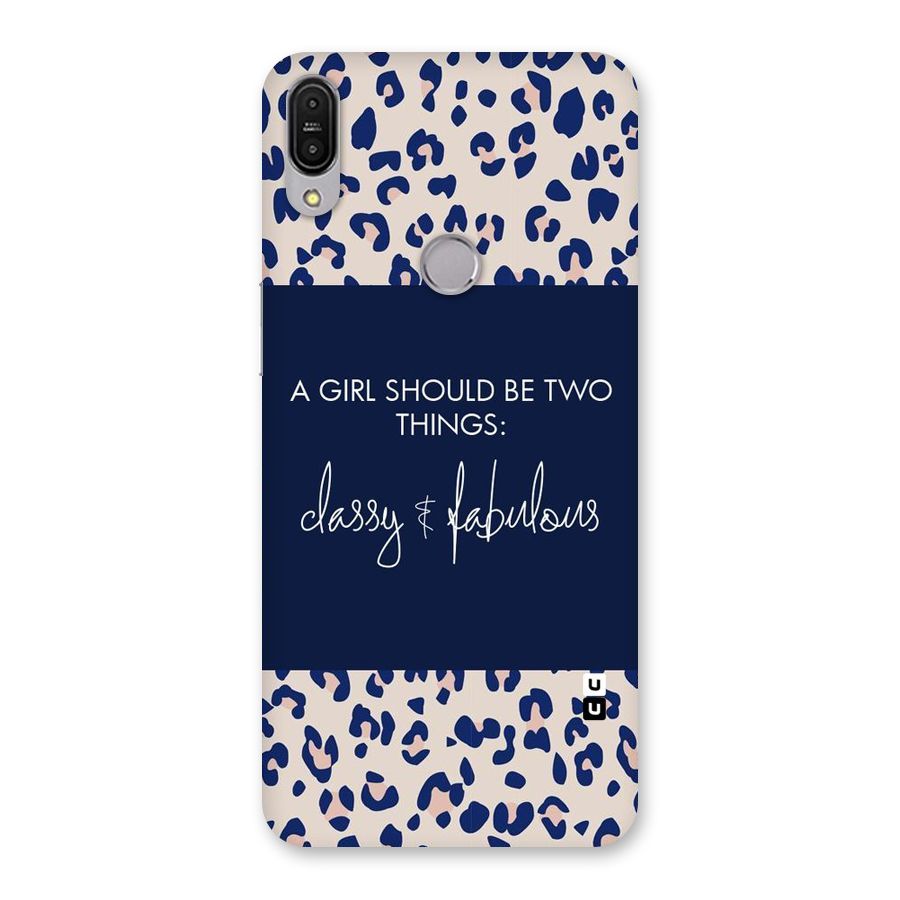 Classy and Fabulous Back Case for Zenfone Max Pro M1