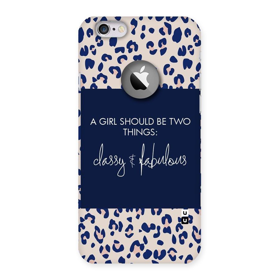 Classy and Fabulous Back Case for iPhone 6 Logo Cut